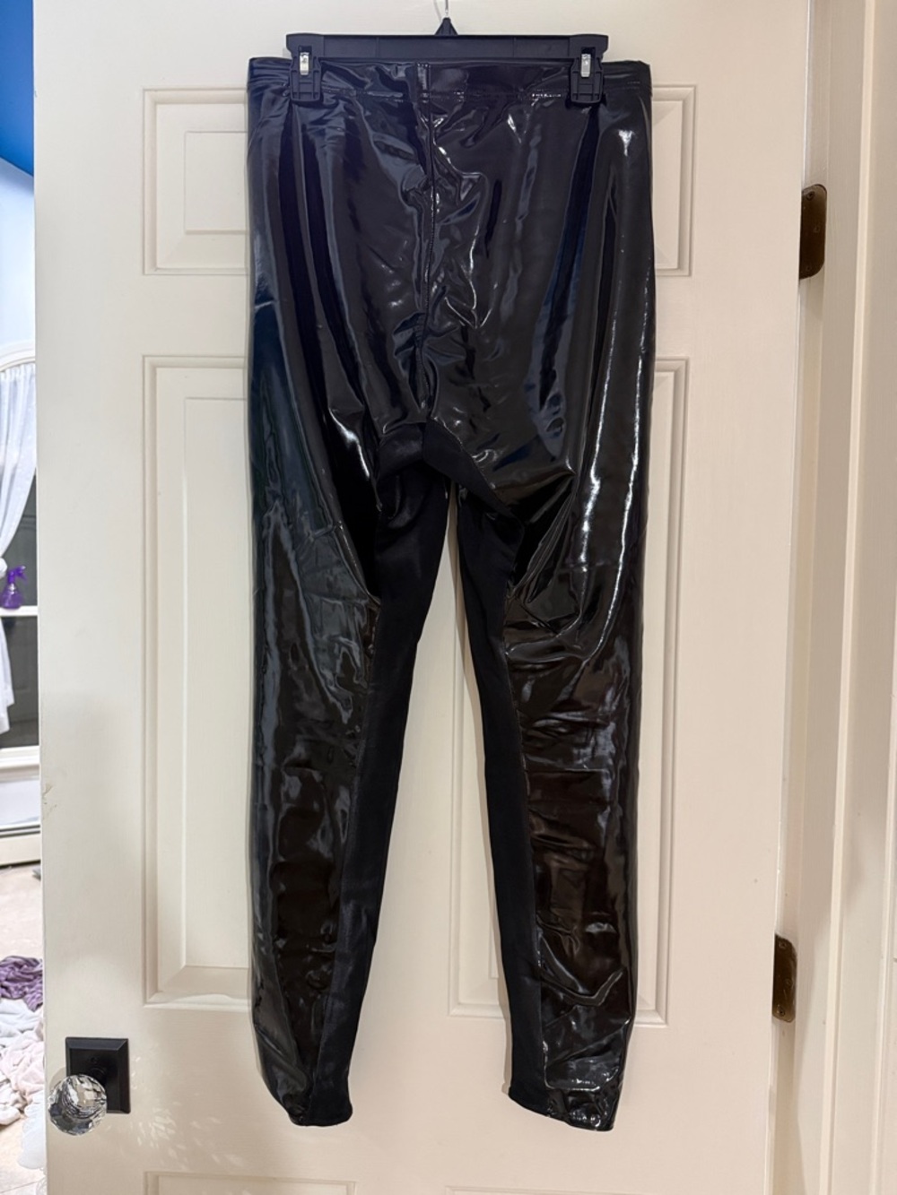 Blackmilk Glossy Black Vinyl PVC Leggings - Picture 2 of 4